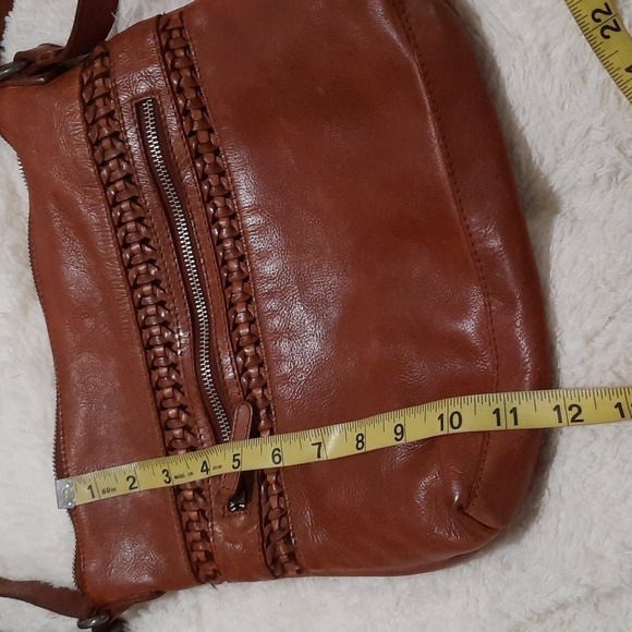Vilenza Brown Leather Crossbody Bag - Picture 6 of 6